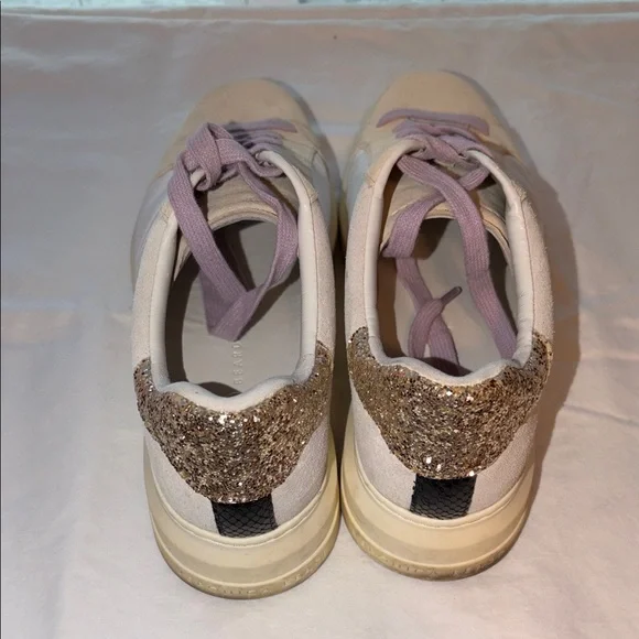 Veronica Beard Beige and Gold Athletic Shoes - Picture 7 of 9